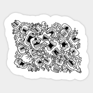 Doodle Fight Sticker